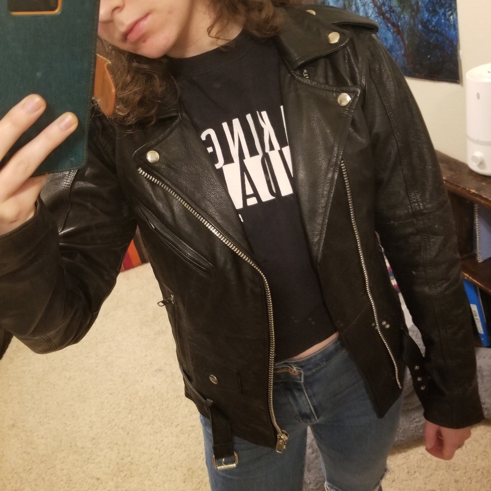 PeleCheCoco leather moto jacket